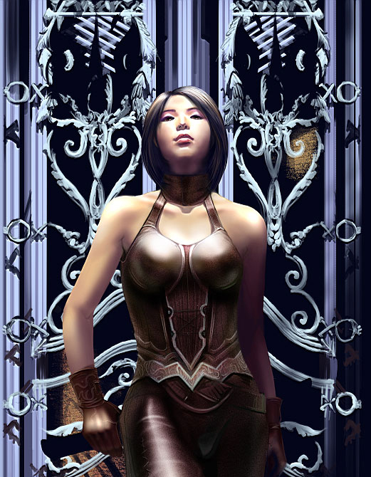 Painter绘制性感美女杀手  全福编程网