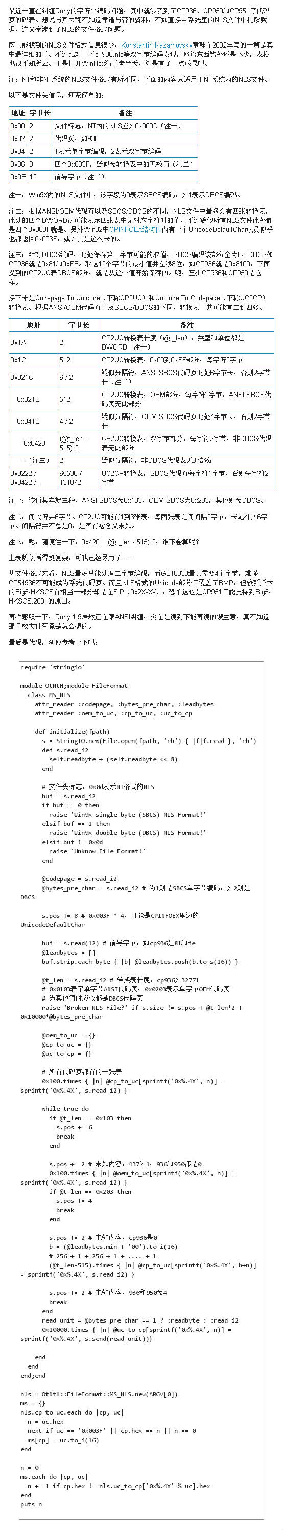 微软NLS文件格式 全福编程网