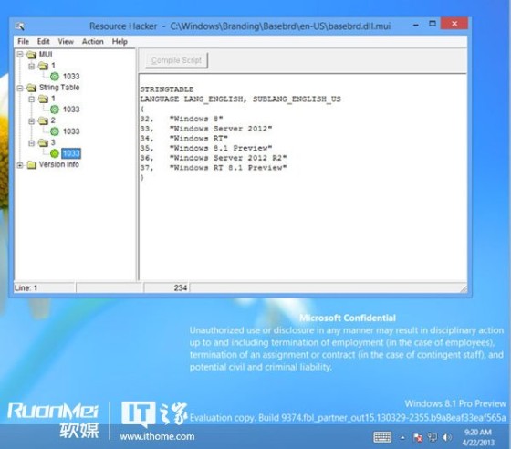 Blue的更新包含Windows RT 8.1预览版 sanl