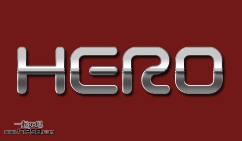 PhotoShop制作不锈钢金属质感文字效果教程 全福编程网